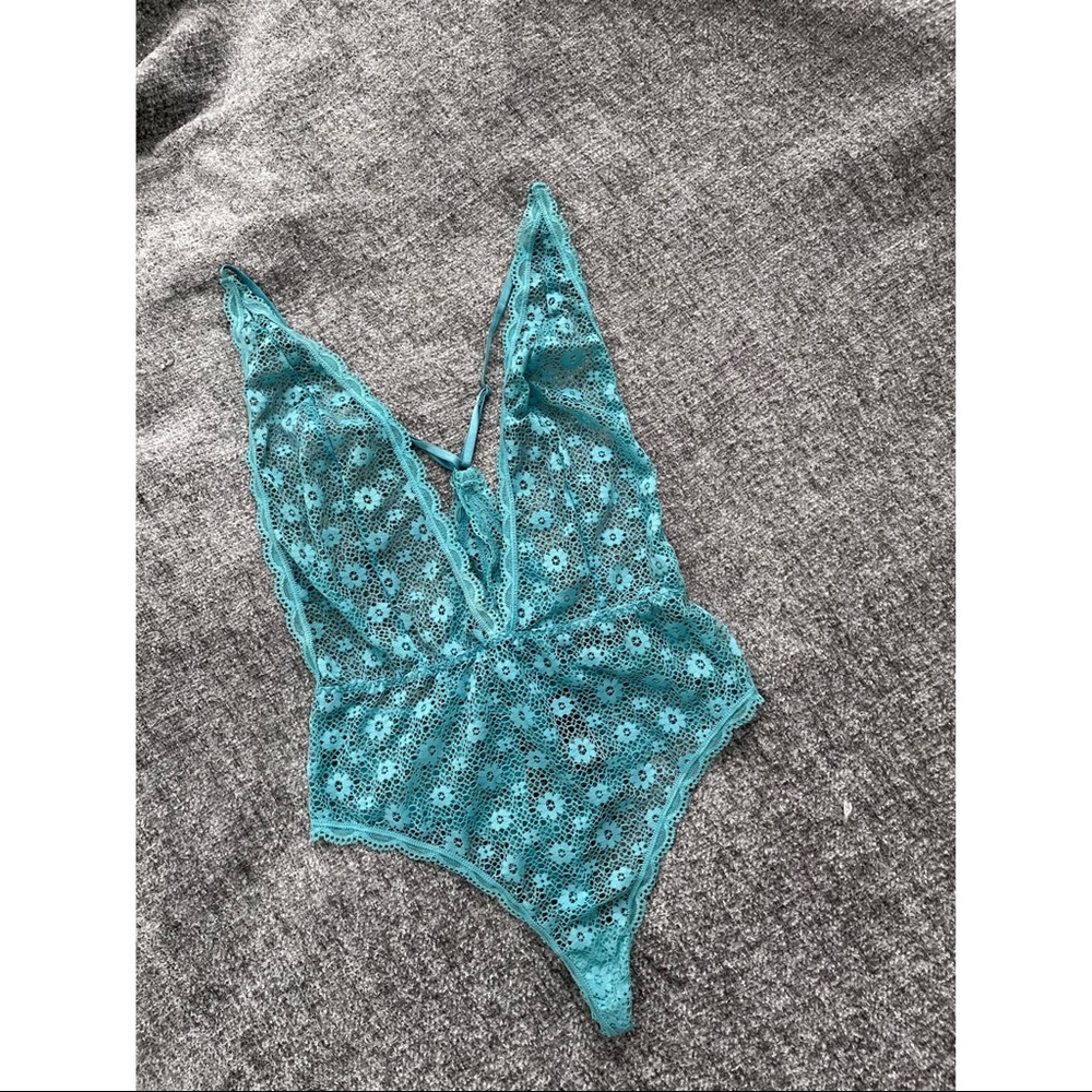 Intimately Free People Lace Plunge Bodysuit
